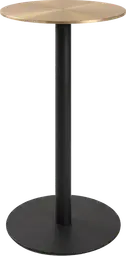 Sydney - Table cocktail round - 24'' Dia x 40" H - Black & Gold