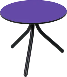 Bloom - Table à café rond - 24'' D x 16" H - Noir & Mauve