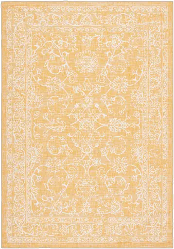 Bohème tapis - 9.5' L x 6.5' l - Jaune & Beige