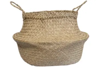 Cobra - Cover pot - 9.75" Dia x 12.5'' H- Rattan
