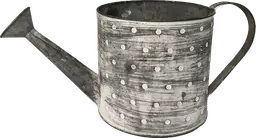 Rustic watering can white stripes