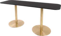 Sydney - Table commune - 72'' L x 24'' l x 30" H - Or & Noir