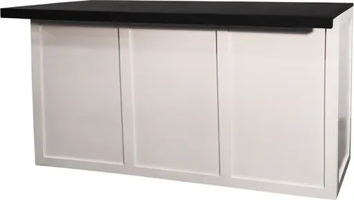 Shaker Bar 6' - Black top - White
