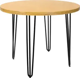 Oslo - Round Bistro table - 36'' Dia x 30'' H - Matte black & Outdoor