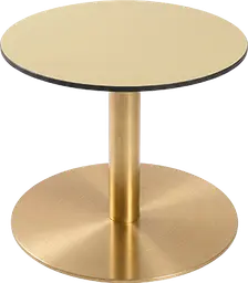 Sydney - Table à café rond - 24'' D x 16" H - Or & Jaune meringue