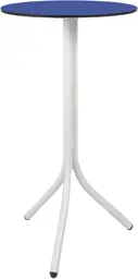 Bloom - Table cocktail rond - 24'' D x 40" H - Blanc & Mauve