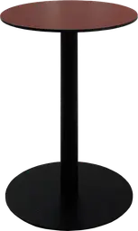 Sydney - Table cocktail rond - 24'' D x 30" H - Noir & Bordeaux