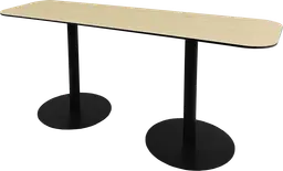 Sydney - Table commune - 72'' L x 24'' l  x 30" H - Noir & Bois clair