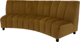 Lewis - Banquette 1/6 rond - Camel