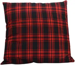 Coussin - Carreauté - Rouge et Noir