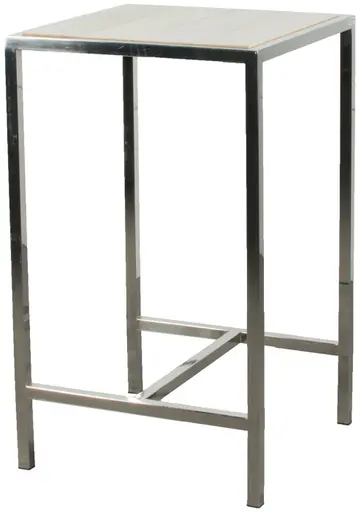 Tonic - Cocktail table - Stainless & White wood