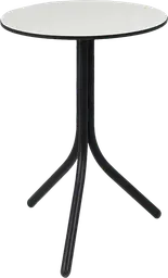 Bloom - Table cocktail rond - 24'' D x 30" H - Noir & Blanc