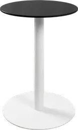 Sydney - Table cocktail rond - 24'' D x 30" H - Blanc & Noir