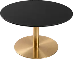 Sydney - Table à café rond - 36'' D x 16" H - Or & Noir