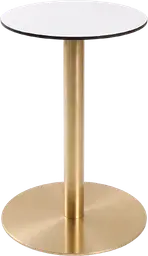 Sydney - Table cocktail rond - 24'' D x 30" H - Or & Blanc