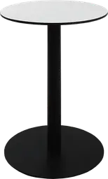 Sydney - Table cocktail rond - 24'' D x 30" H - Noir & Blanc