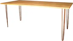 Oslo - Table à dîner - 8' L x 42'' l x 40'' H - Bronze antique & Bois ambré