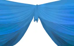 Drapé voile 50' L - Bleu