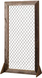 Wall - 3' L x 6' H - Mesh - Barn wood