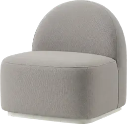 Luna - Straight sofa - Grey chiné