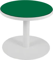 Sydney - Table à café rond (AVEC CADRE) - 24'' D x 16" H - Blanc & Vert