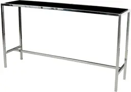 Tonic - Table console - Stainless & Noir