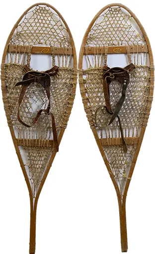 Pair of vintage Snowshoes - Brown