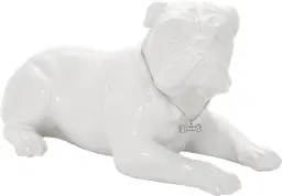 Geometric dog - White