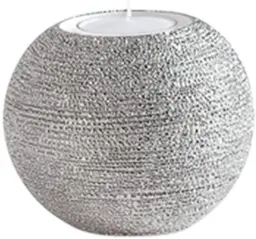 Brava - Votive - 4" Dia x 3" H - Silver