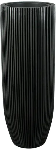 Saule - Pot - 17.5'' D x 48'' H - Noir et gris