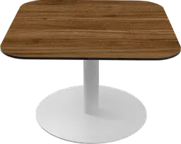 Sydney - Table à café - 31.5'' L x 31.5'' l  x 16" H - Blanc & Bois brun