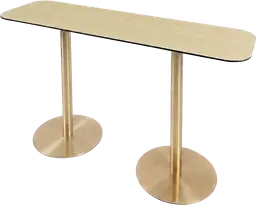 Sydney - Table commune - 72'' L x 24'' l x 40" H - Or & Bois clair