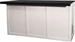 Shaker Bar 6' - Black top - White