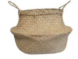 Cobra - Cache-pot - 9.75" D x 12.5'' H - Rotin