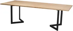 Victoria - Banquet table - 8' L x 42'' l x 30'' H - Matte black - Amber wood