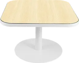 Sydney - Table à café (AVEC CADRE) - 31.5'' L x 31.5'' l x 16" H - Blanc & Bois clair