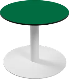 Sydney - Table à café rond - 24'' D x 16" H - Blanc & Vert
