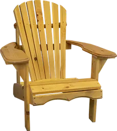 Adirondack armchair - Natural wood