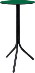 Bloom - Table cocktail rond - 24'' D x 40" H - Noir & Vert