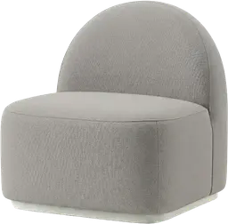 Luna - Sofa droit - Gris chiné
