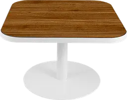 Sydney - Table à café (AVEC CADRE) - 31.5'' L x 31.5'' l x 16" H - Blanc & Bois brun