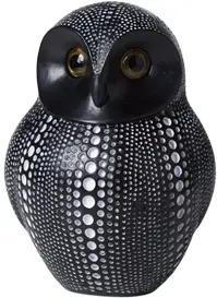 Hibou embossé point - Noir