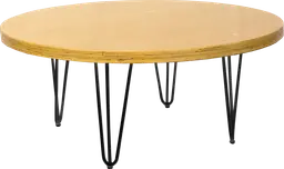 Oslo - Table à café ronde - 36'' D x 16'' H - Noir mat & Extérieur