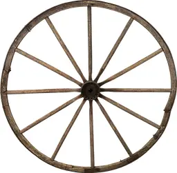 Cart wheel - 54" Dia - Brown