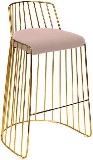 Alexandria tabouret - Rose blush