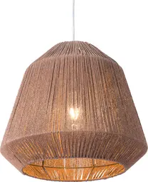 Madagascar luminaire - 17.75'' D x 19.75" H - Brun