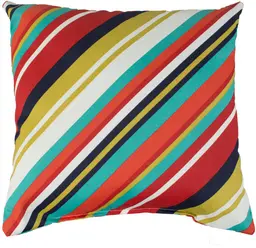 Coussin rayé - Orange