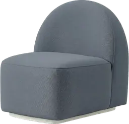 Luna - Sofa trapèze - Bleu minéral