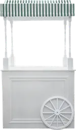 Chester chariot - Bleu cendre & Blanc