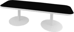 Sydney - Table à café (AVEC CADRE) - 72'' L x 24'' l x 16" H - Blanc & Noir